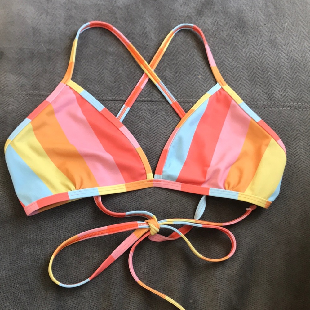 Jolyn Clothing bikini top 2XL triangle swim suit